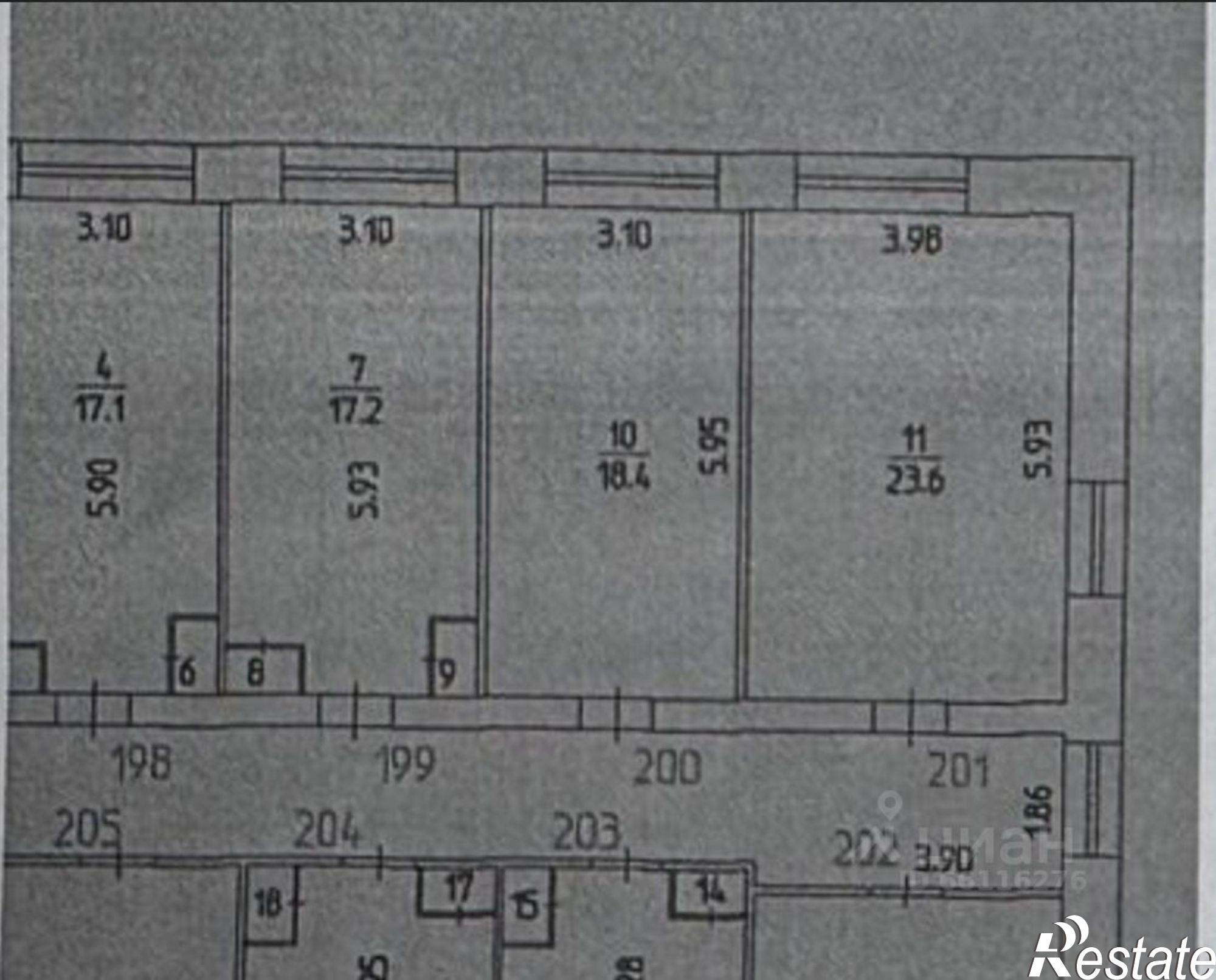Купить комнату за 2 430 000 рублей на б-р Гагарина, 58а