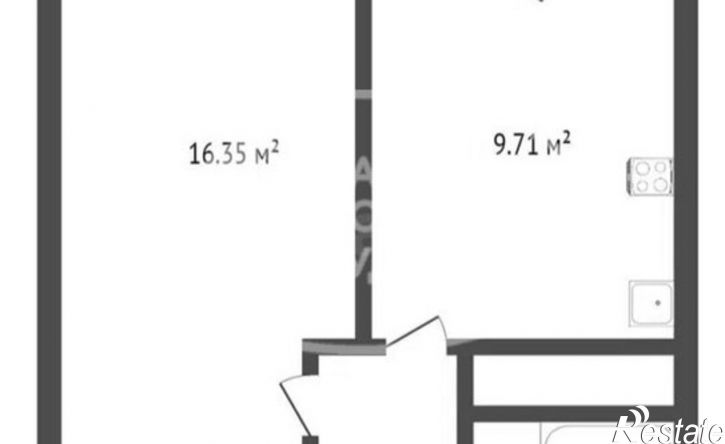1-комн квартира улица Революции, 52Б,  д. 52Б