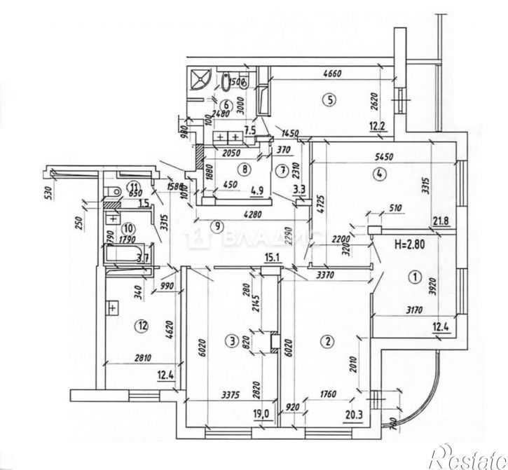 4-комн квартира Пермь, шоссе Космонавтов, 217