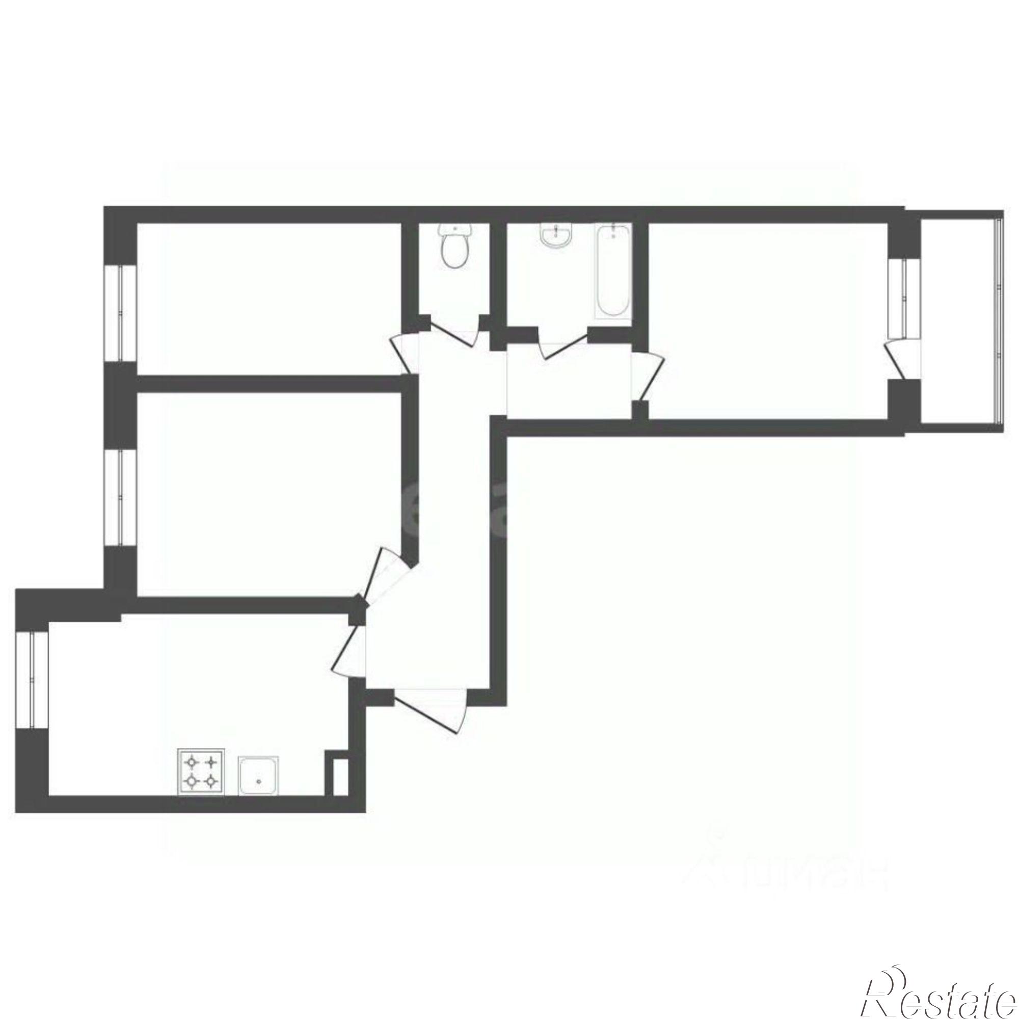 Купить квартиру за 4 650 000 рублей на Сокольская улица, 10Б