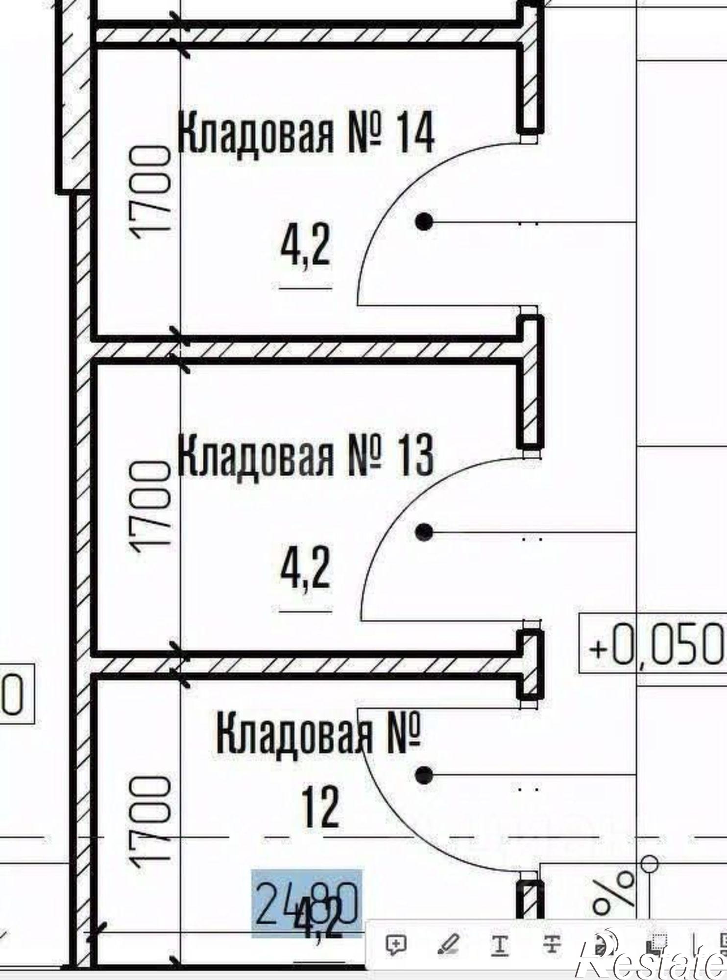 Купить складское помещение за 790 480 рублей на улица Луначарского, 97