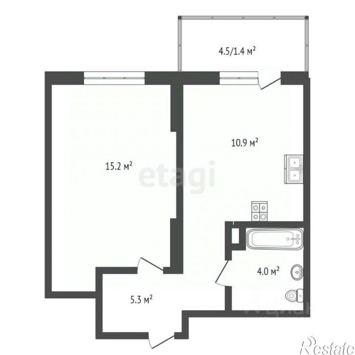 1-комн квартира Серебристая улица, 16,  д. 16