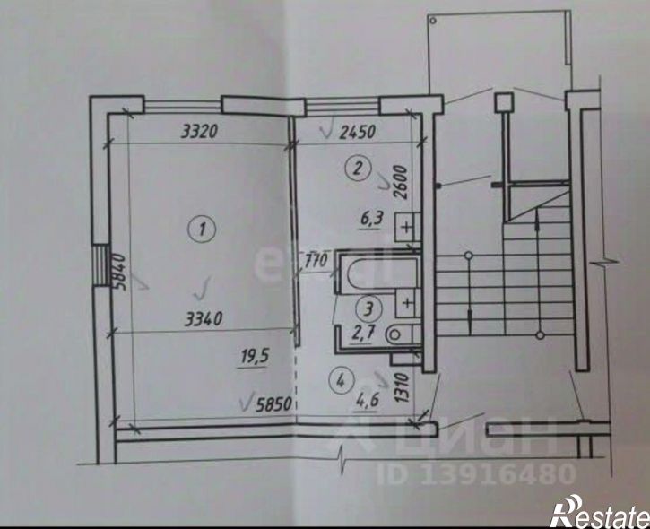 1-комн квартира улица Луговского, 134,  д. 134