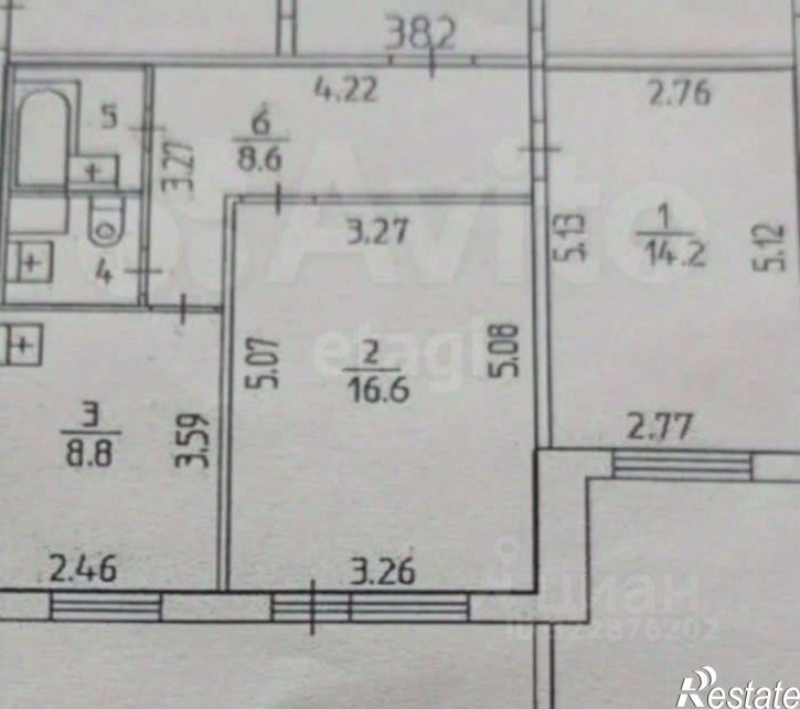 2-комн квартира улица Адмирала Ушакова, 21,  д. 21