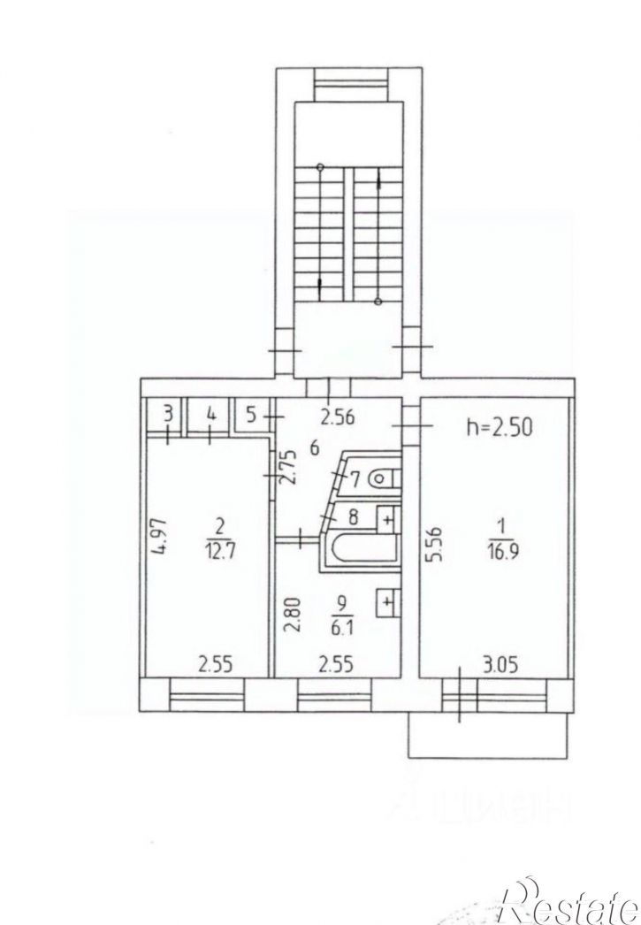 2-комн квартира Петропавловская улица, 109,  д. 109
