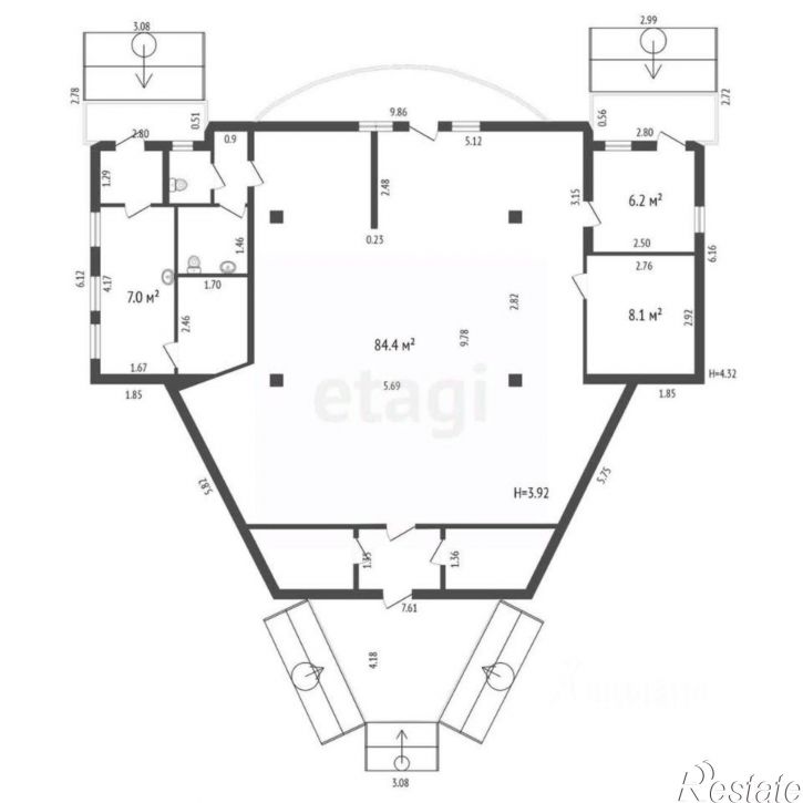 Помещение свободного назначения улица Репина, 73А,  д. 73А