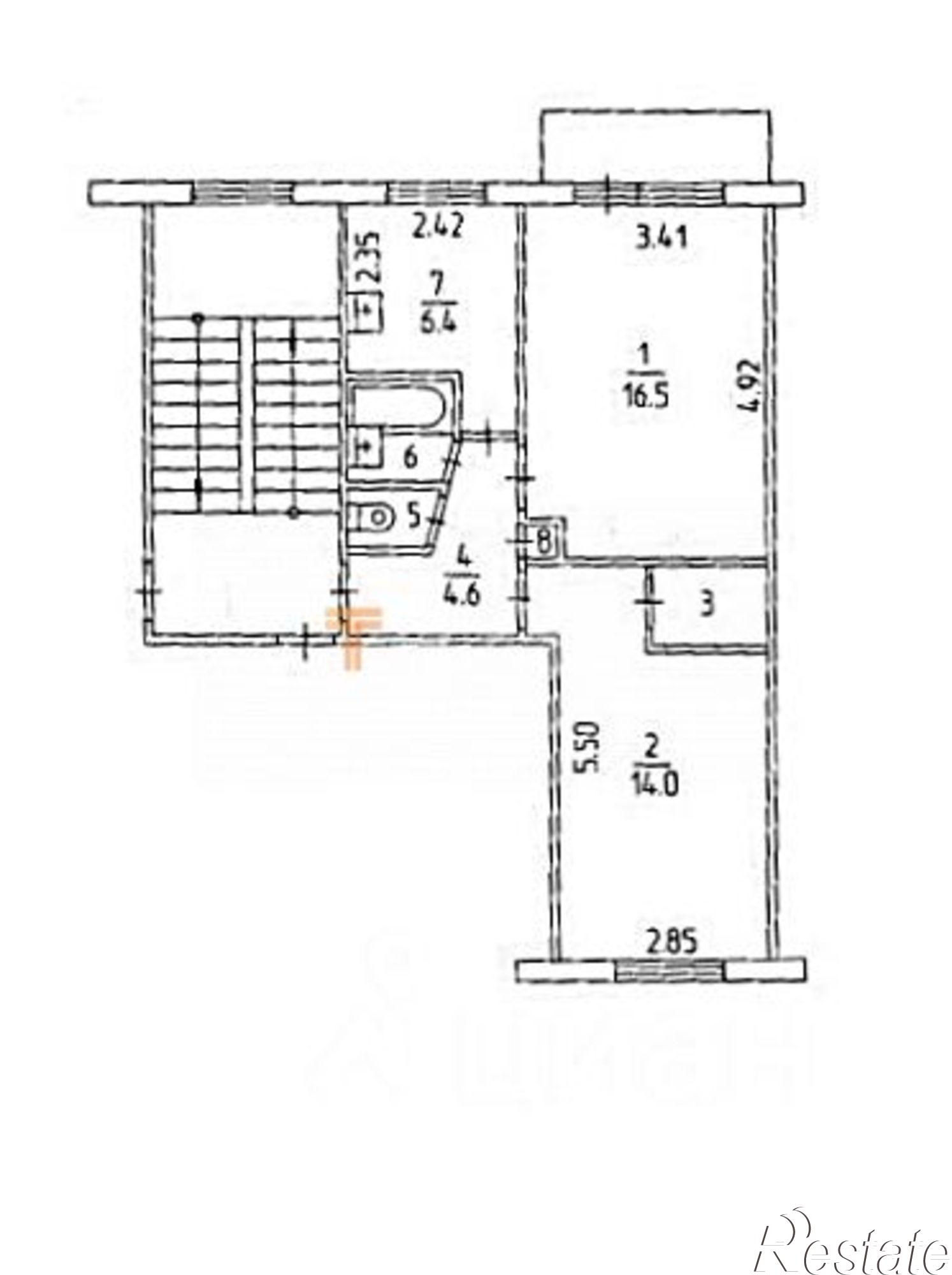 Купить квартиру за 3 500 000 рублей на Весёлая улица, 2