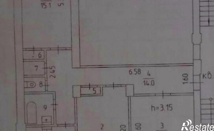 3-комн квартира Комсомольский проспект, 47,  д. 47