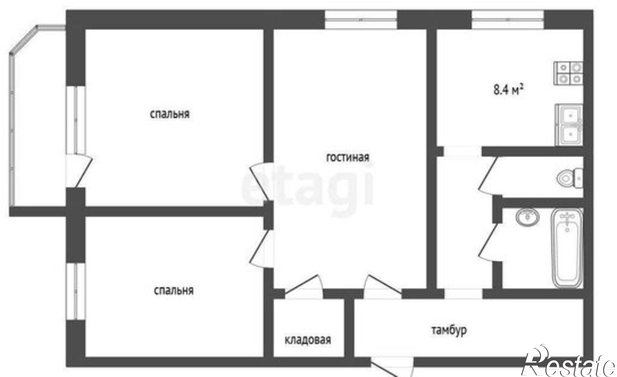 Купить квартиру за 6 500 000 рублей на улица Лякишева, 9