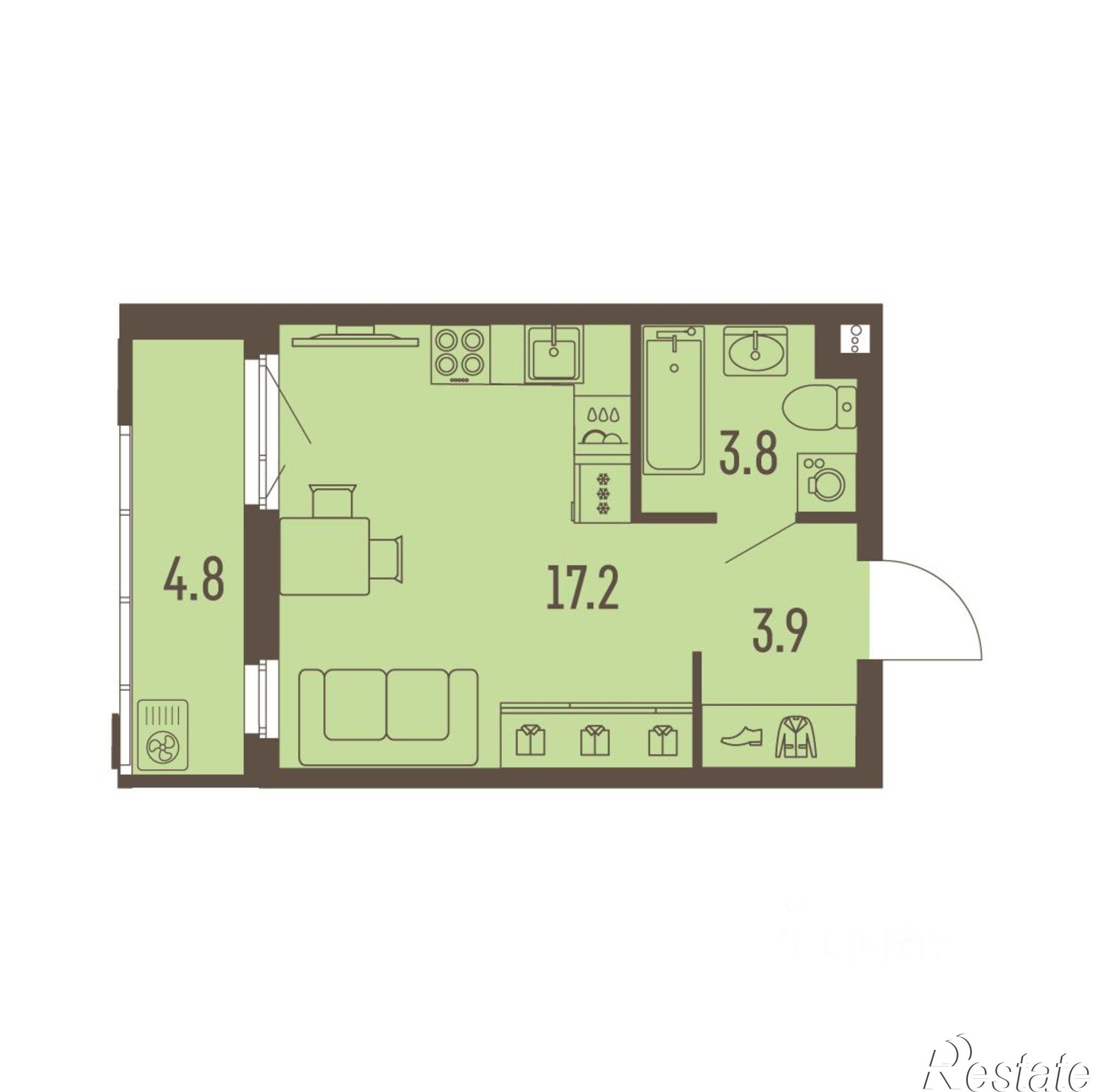 Купить квартиру за 5 332 400 рублей на Углеуральская улица, 27
