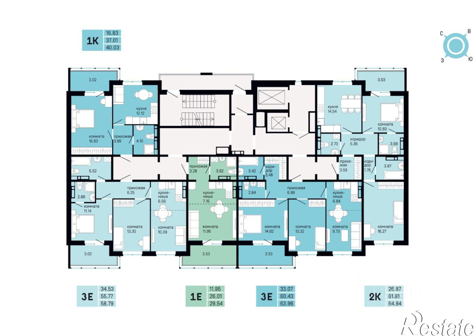Купить квартиру за 8 370 000 рублей на улица Танцорова, 96