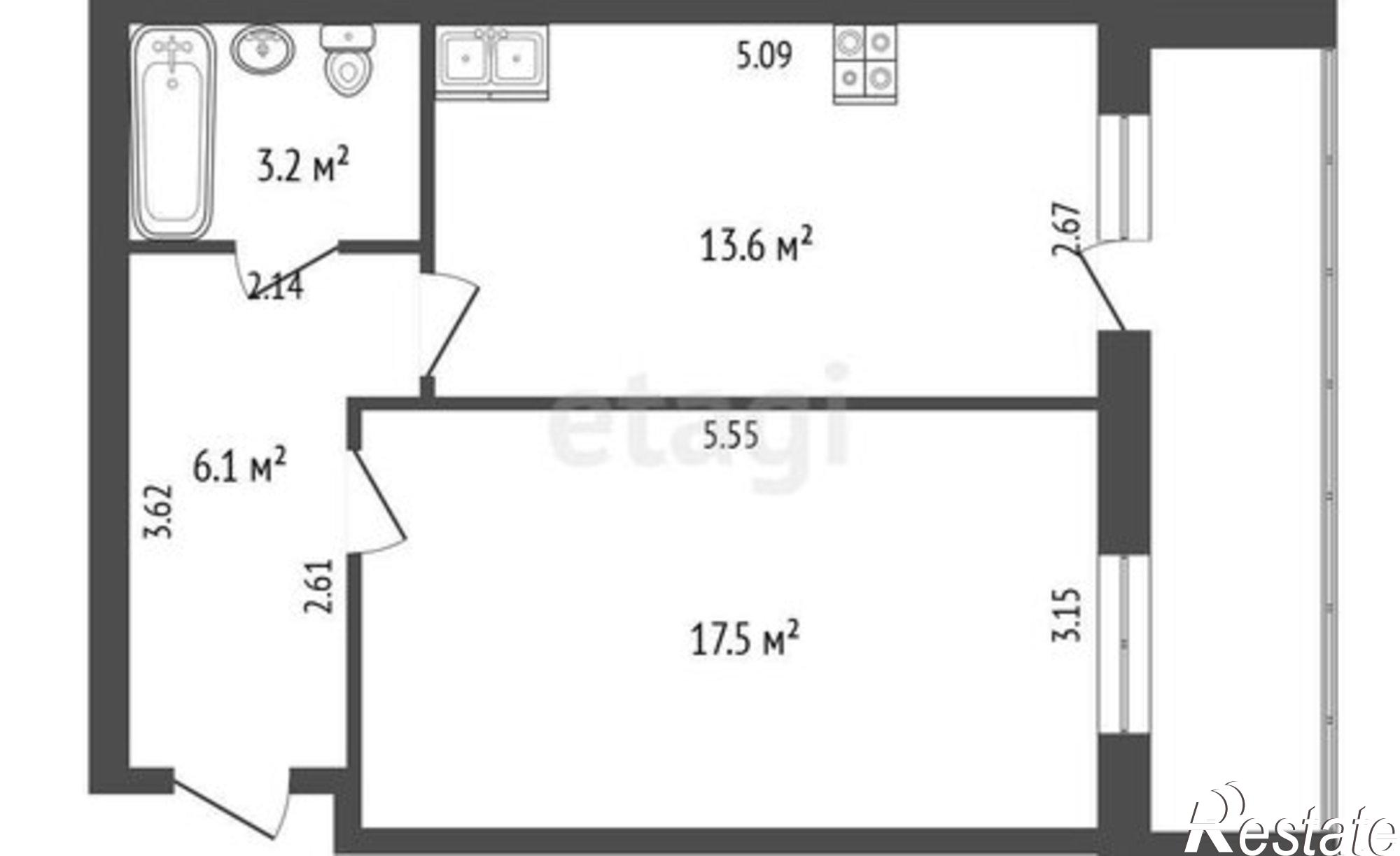 Купить квартиру за 3 700 000 рублей на улица Генерала Черняховского, 45