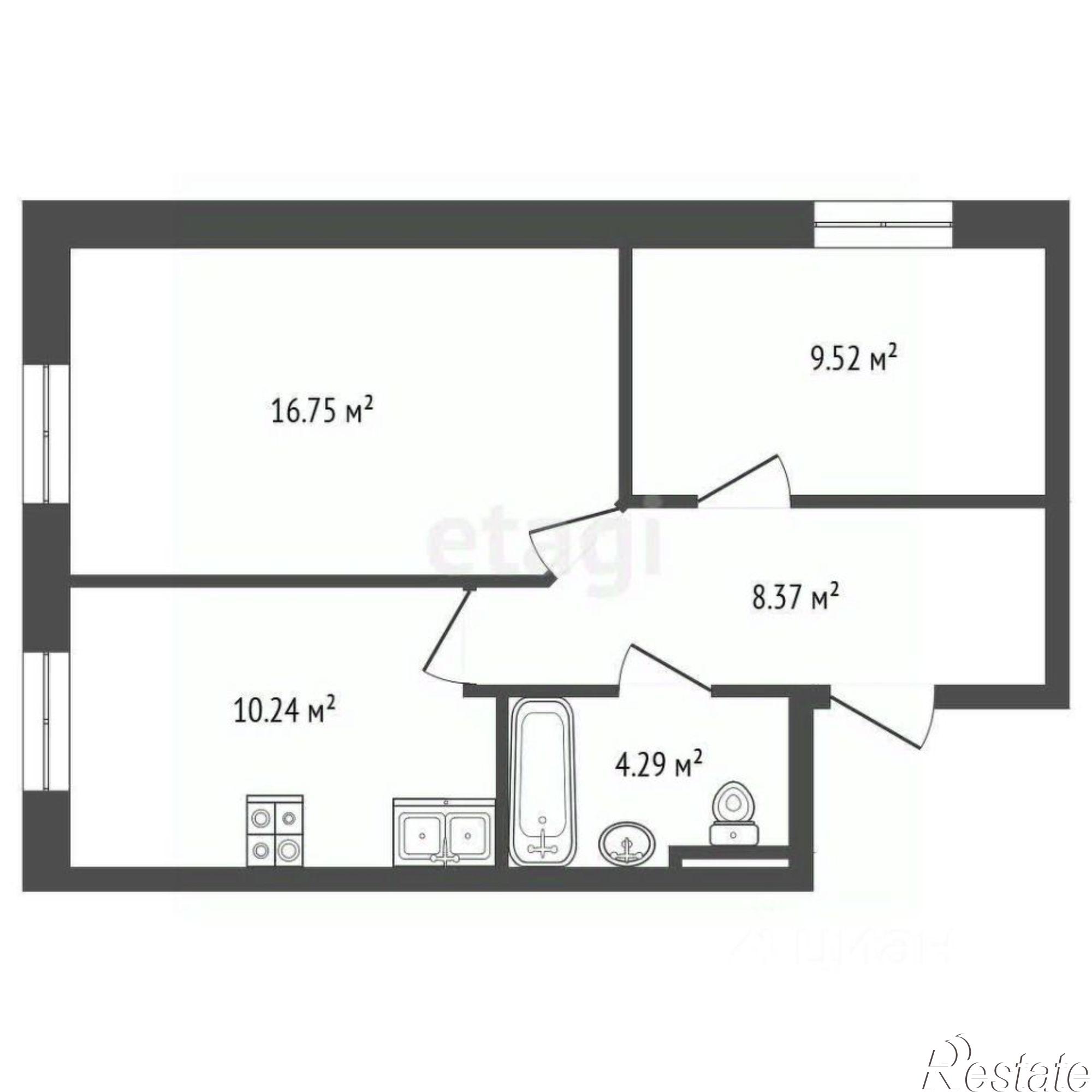 Купить квартиру за 6 700 000 рублей на улица Космонавта Леонова, 68Б