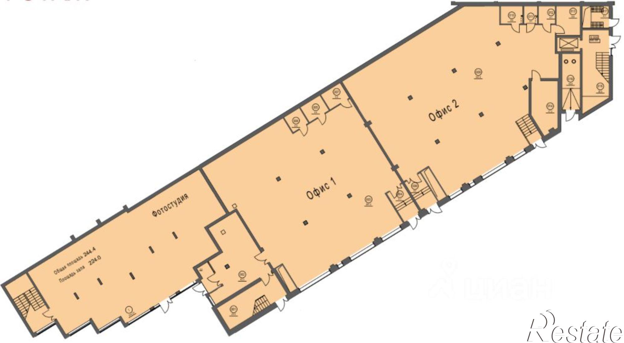 Купить офис, помещение под офис за 54 924 400 рублей на ул Хохрякова, 7