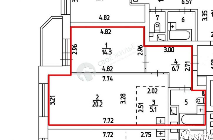 1-комн квартира ул Кронштадтская, 45,  д. 45