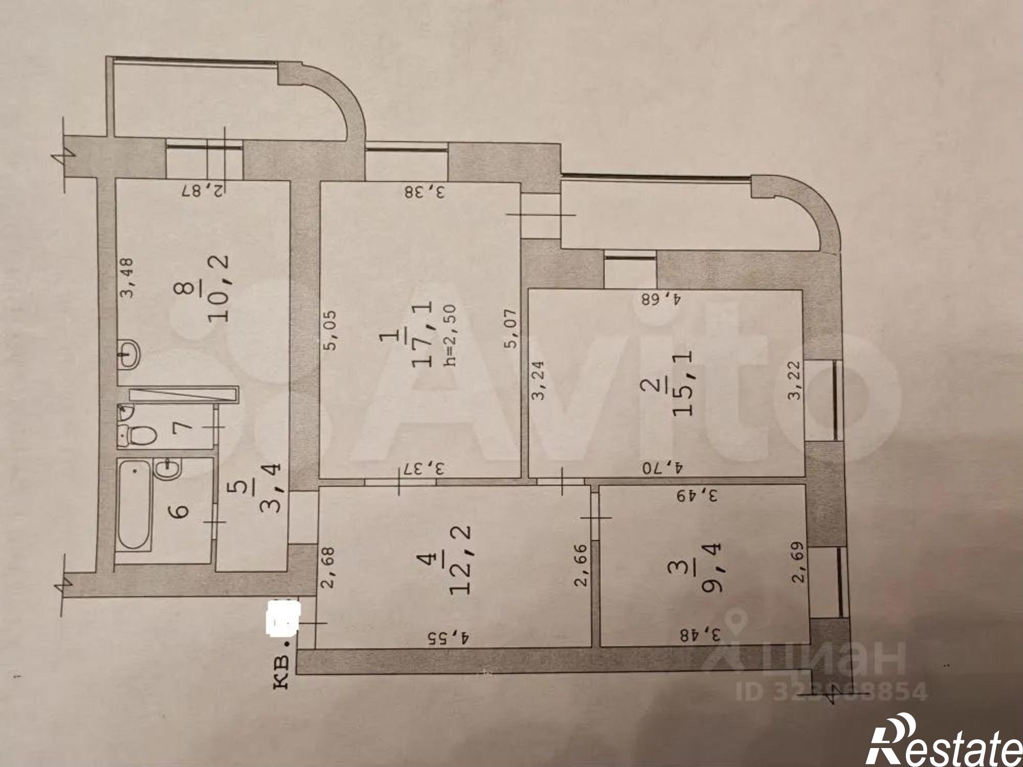 Купить квартиру за 8 200 000 рублей на Нижнекурьинская улица, 4