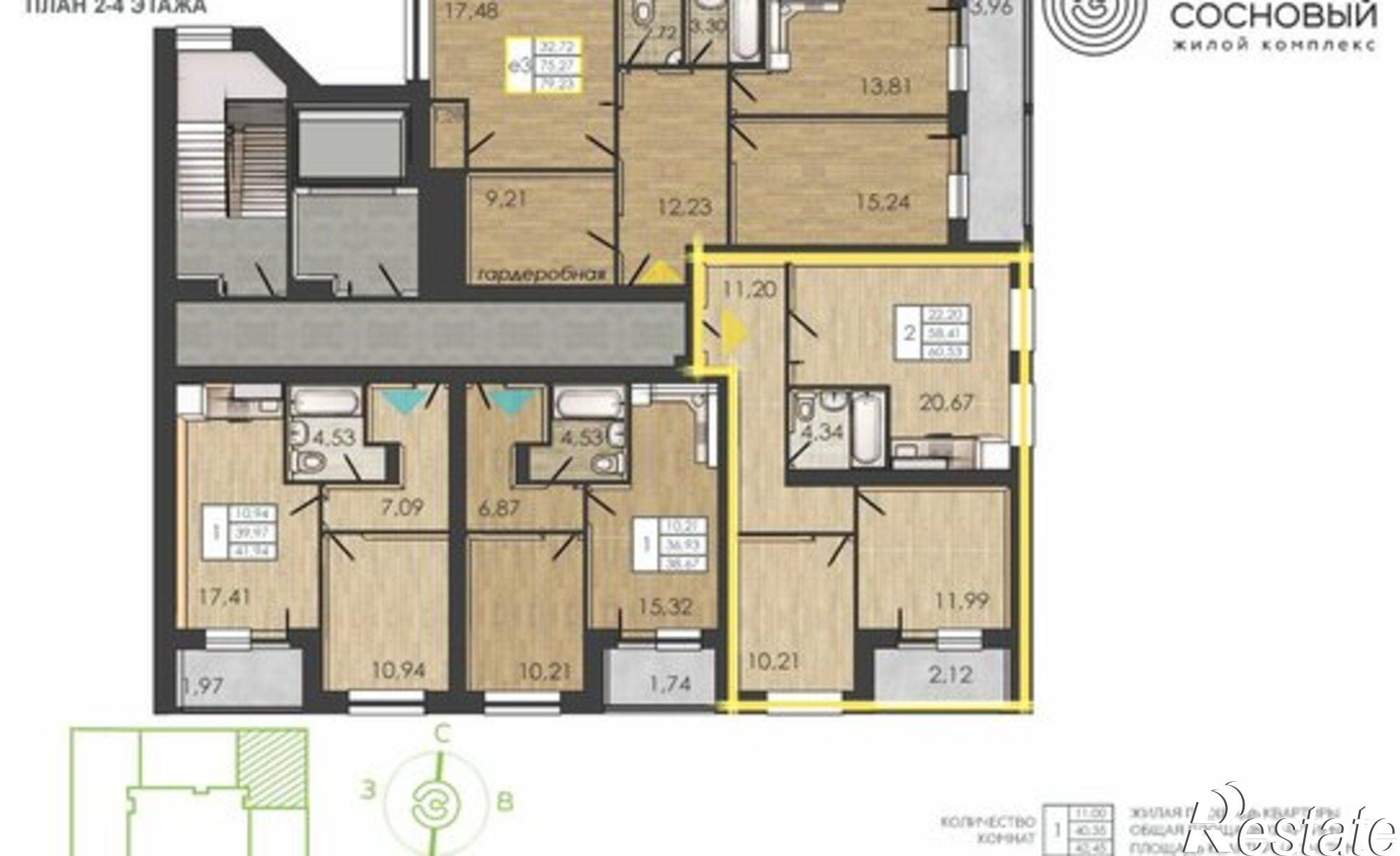 Купить квартиру за 12 138 600 рублей на улица Борцов Революции, 1А к4