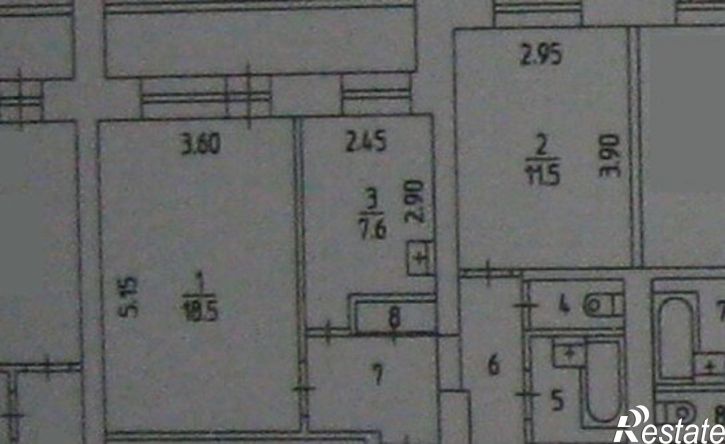 2-комн квартира Монастырская улица, 101,  д. 101
