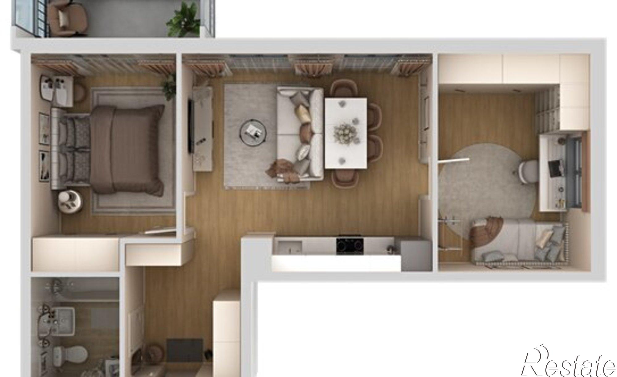 Купить квартиру за 9 878 000 рублей на Самолётная улица, 7А