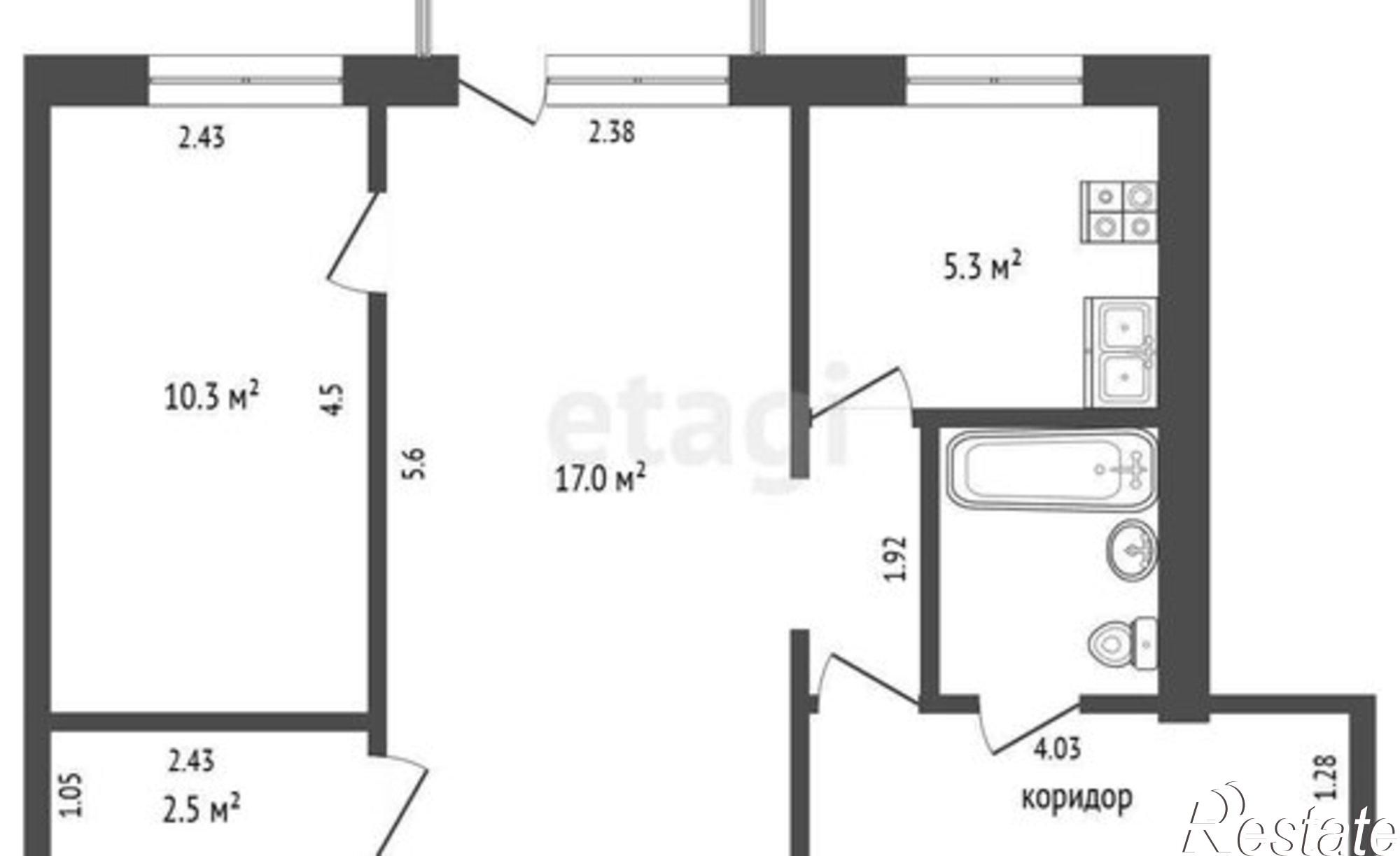 Купить квартиру за 6 500 000 рублей на ул Полины Осипенко, 52