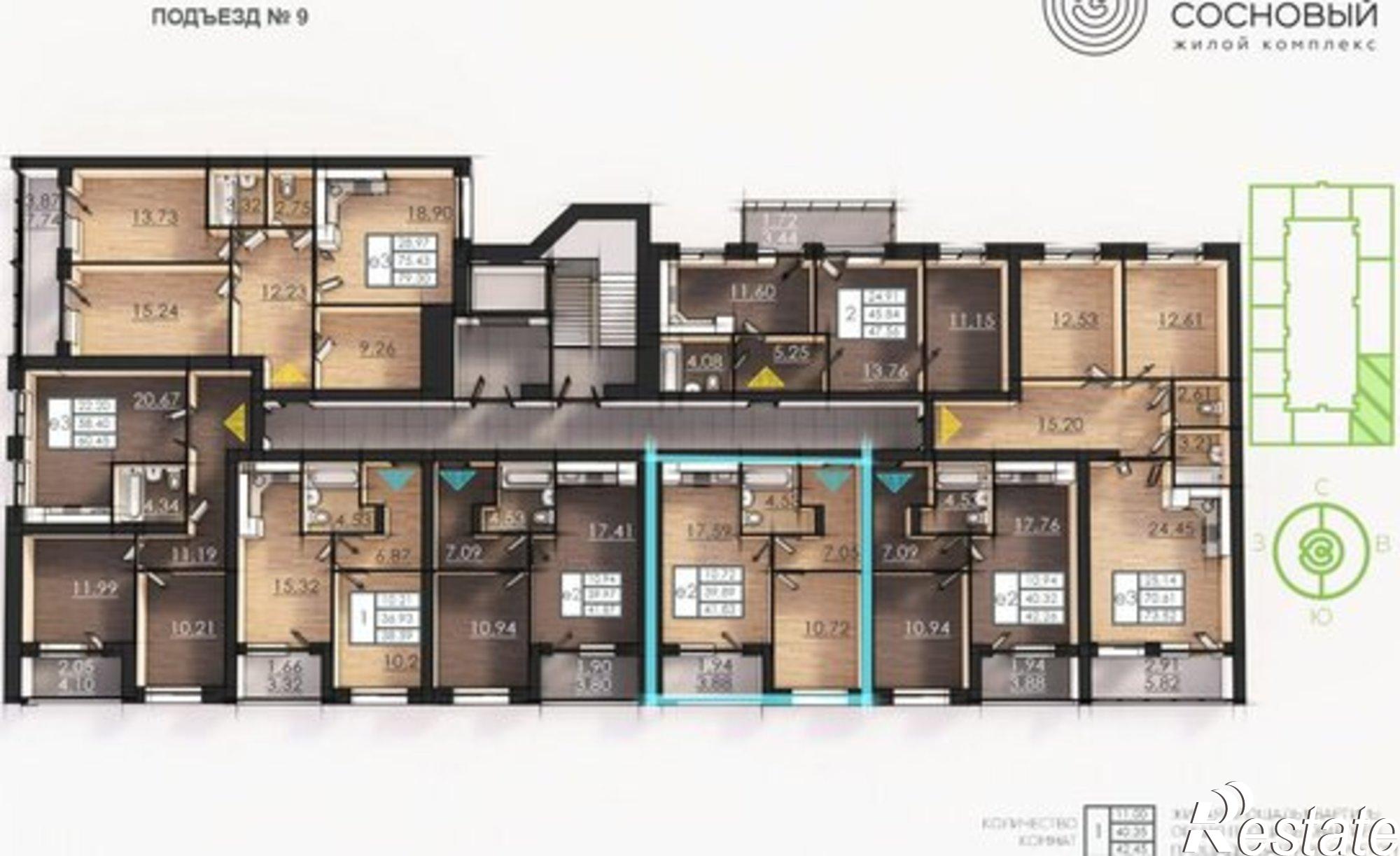 Купить квартиру за 7 855 290 рублей на улица Борцов Революции, 1А к1