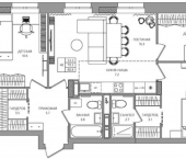 4-комн, 81 кв м, этаж 7/10 ул Левченко, 34А