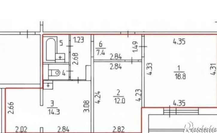 2-комн квартира ул Делегатская, 35а,  д. 35а