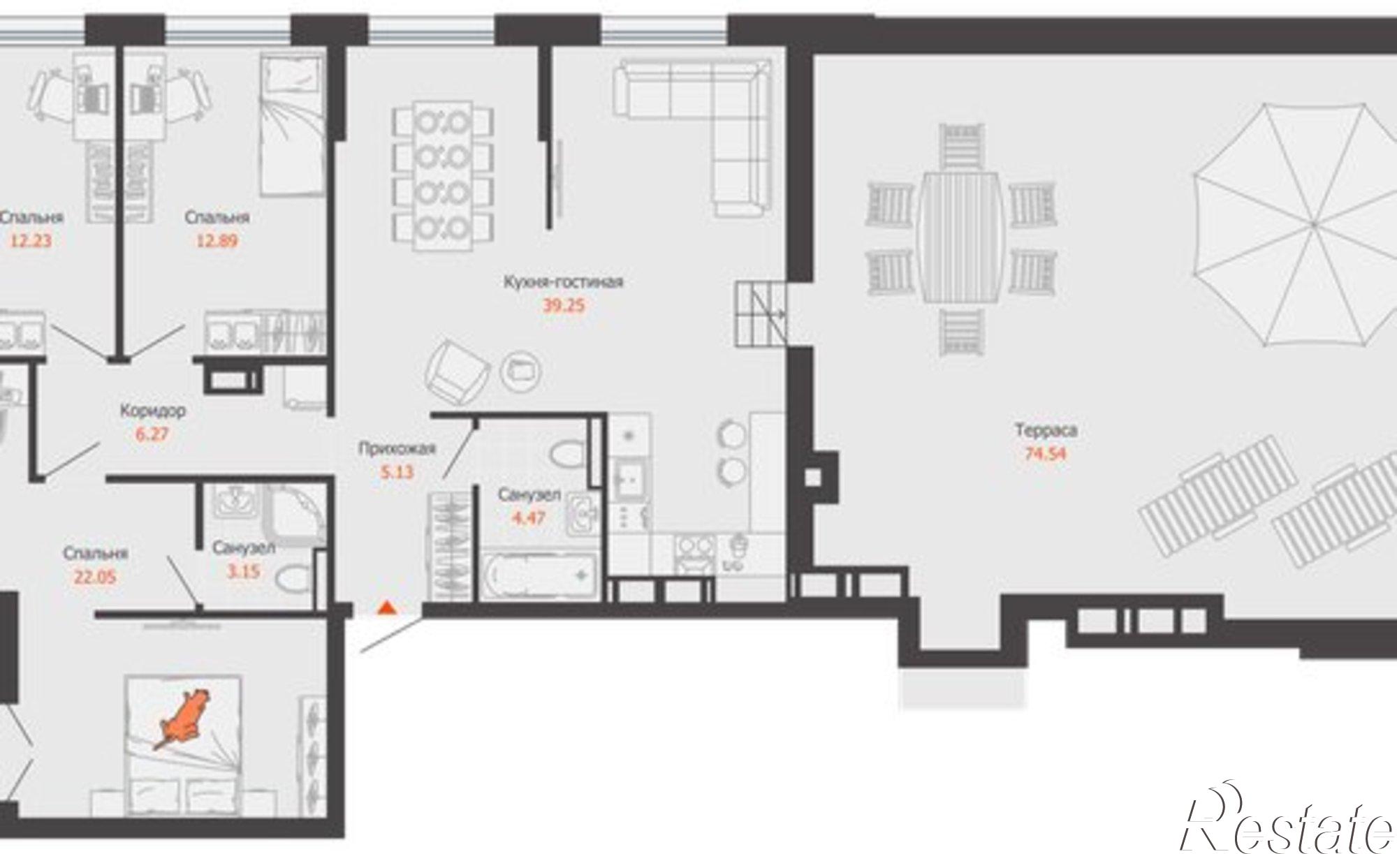 Купить квартиру за 21 594 300 рублей на улица Дзержинского, 31А