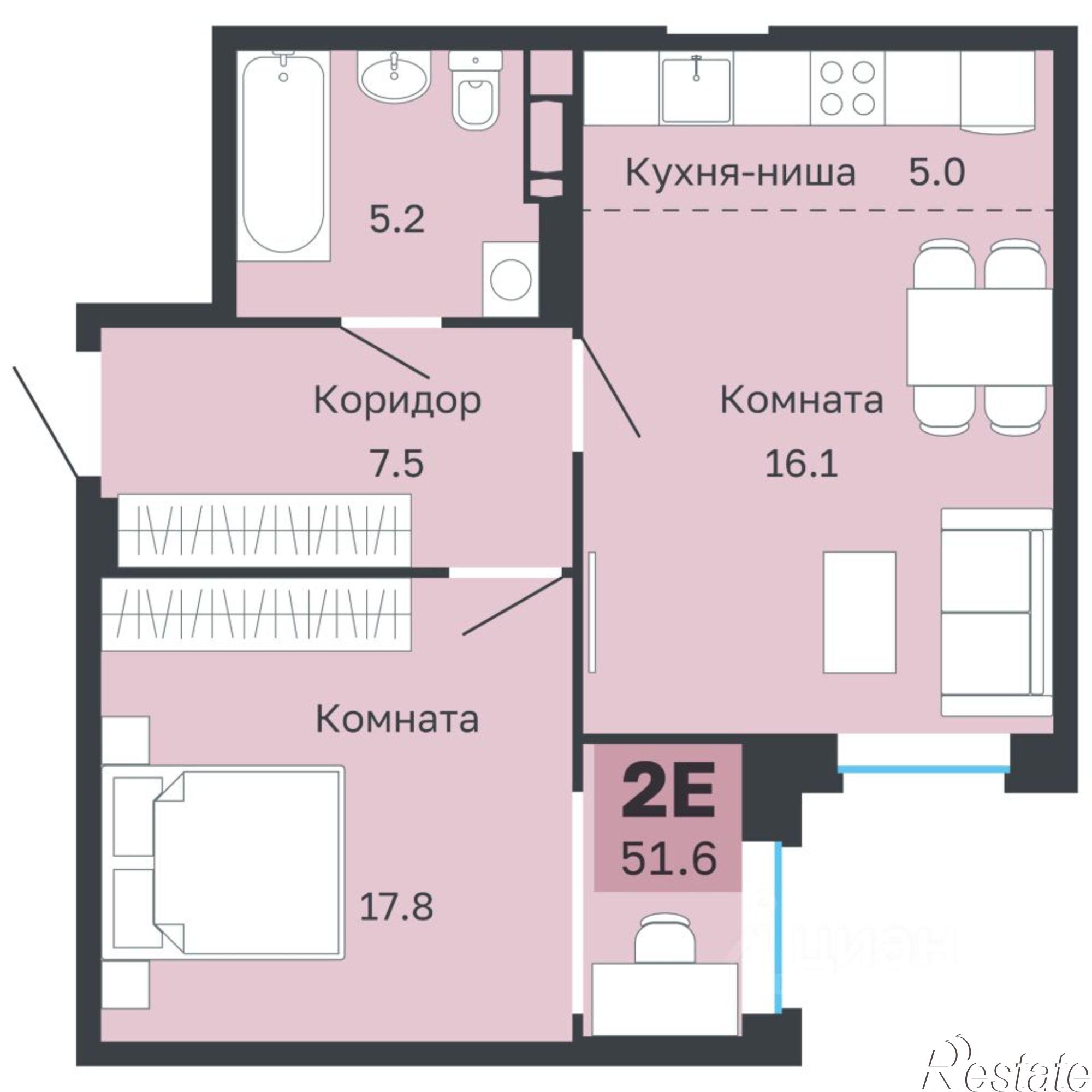 Купить квартиру за 8 500 000 рублей на Парковый проспект, 22/1