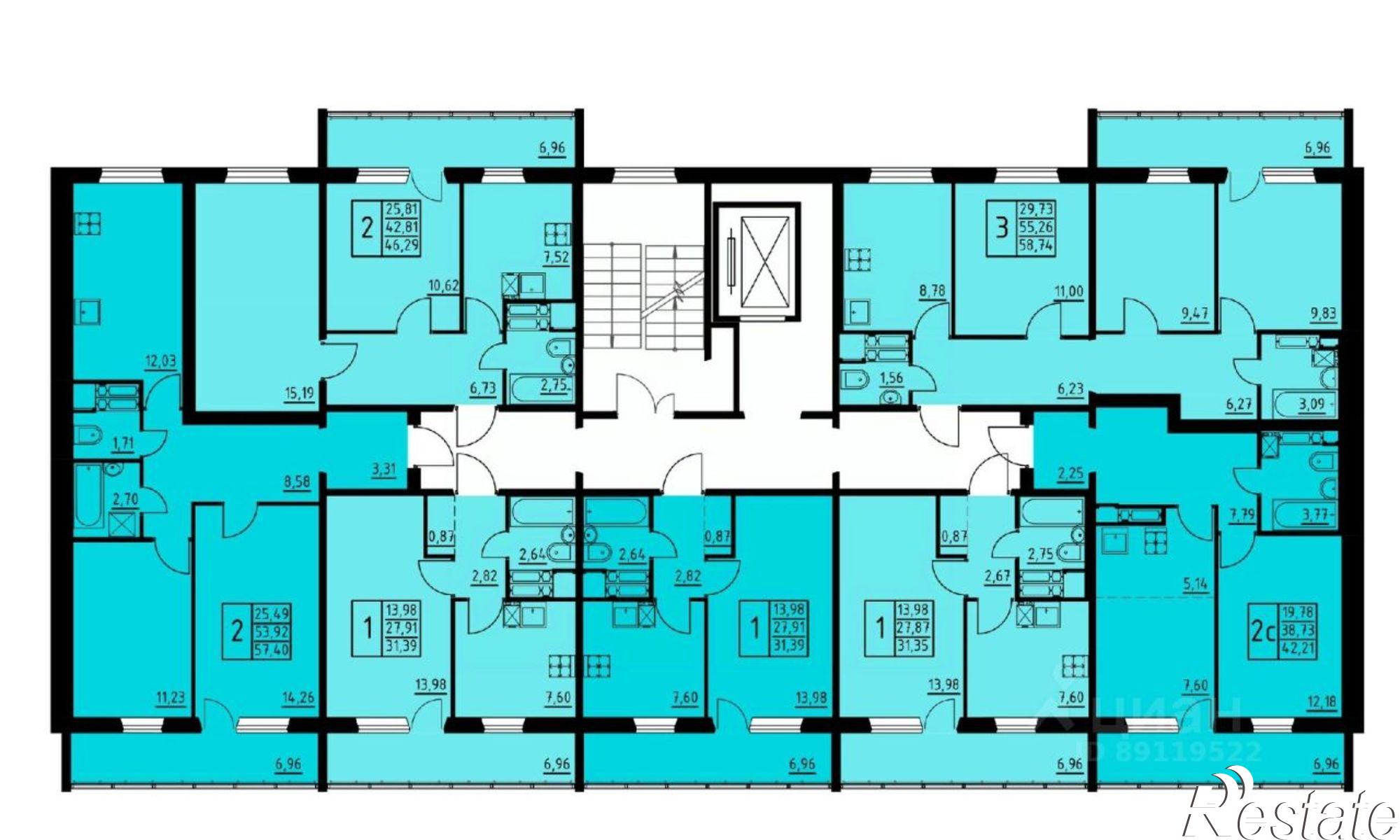 Купить квартиру за 7 386 000 рублей на ул Магистральная, 98б
