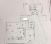 2-комн, 52кв м, этаж 6/10 ул Ветлужская, 66