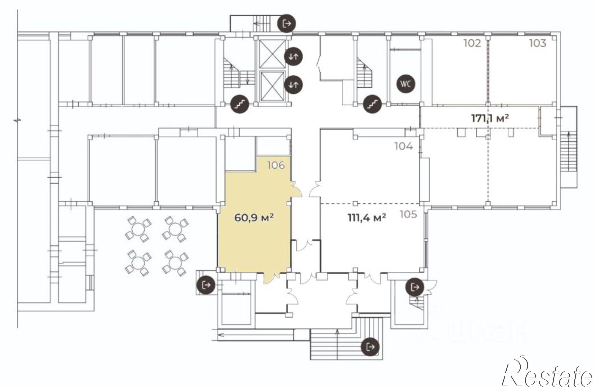 Купить помещение свободного назначения за 10 685 500 рублей на ул Крылова, 36