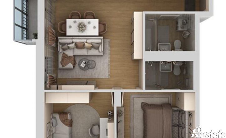 3-комн квартира в новом доме Самолётная улица, 7А,  д. 7А