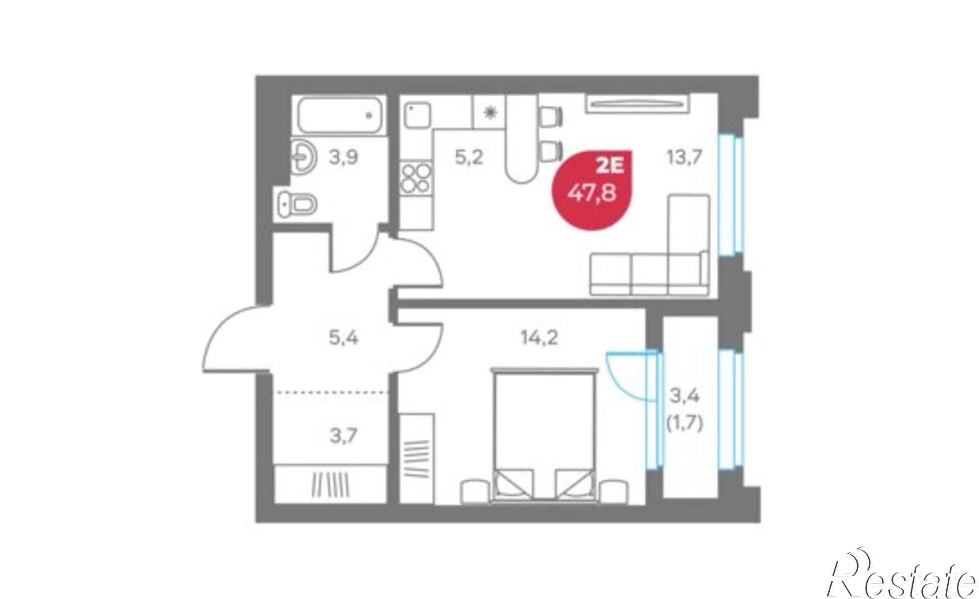 Купить квартиру за 16 730 000 рублей на улица Максима Горького, 1