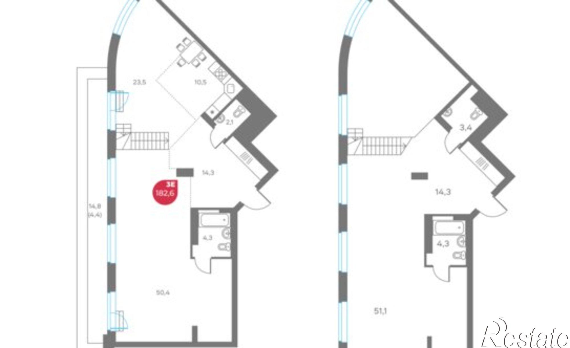 Купить квартиру за 82 170 000 рублей на улица Максима Горького, 1