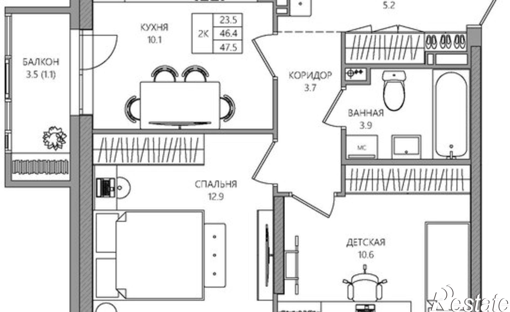 Купить квартиру за 7 331 000 рублей на ул Батумская, 17