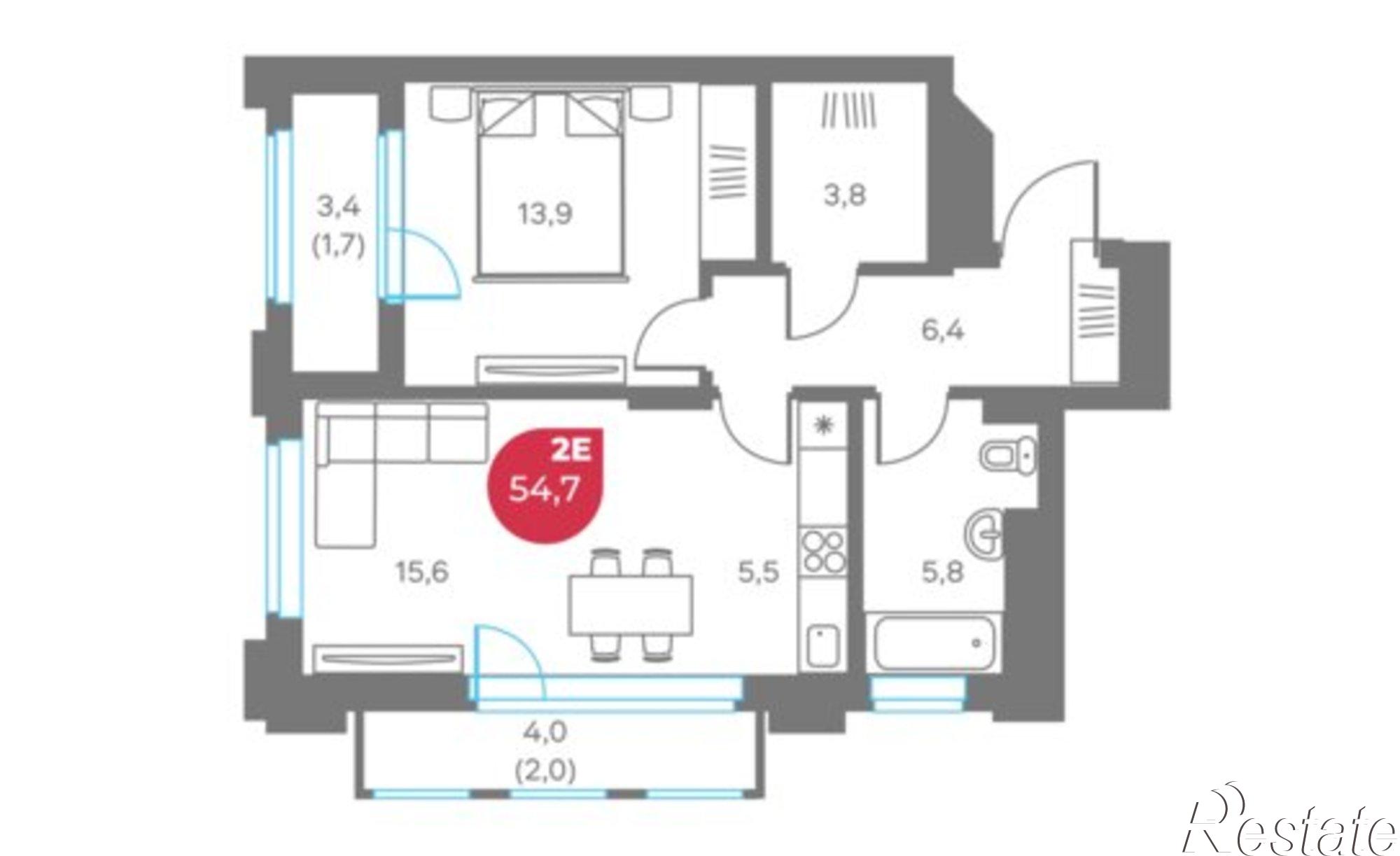 Купить квартиру за 16 957 000 рублей на ул Монастырская, 9