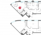 5-комн, 181 кв м, этаж 8/6 улица Максима Горького, 1