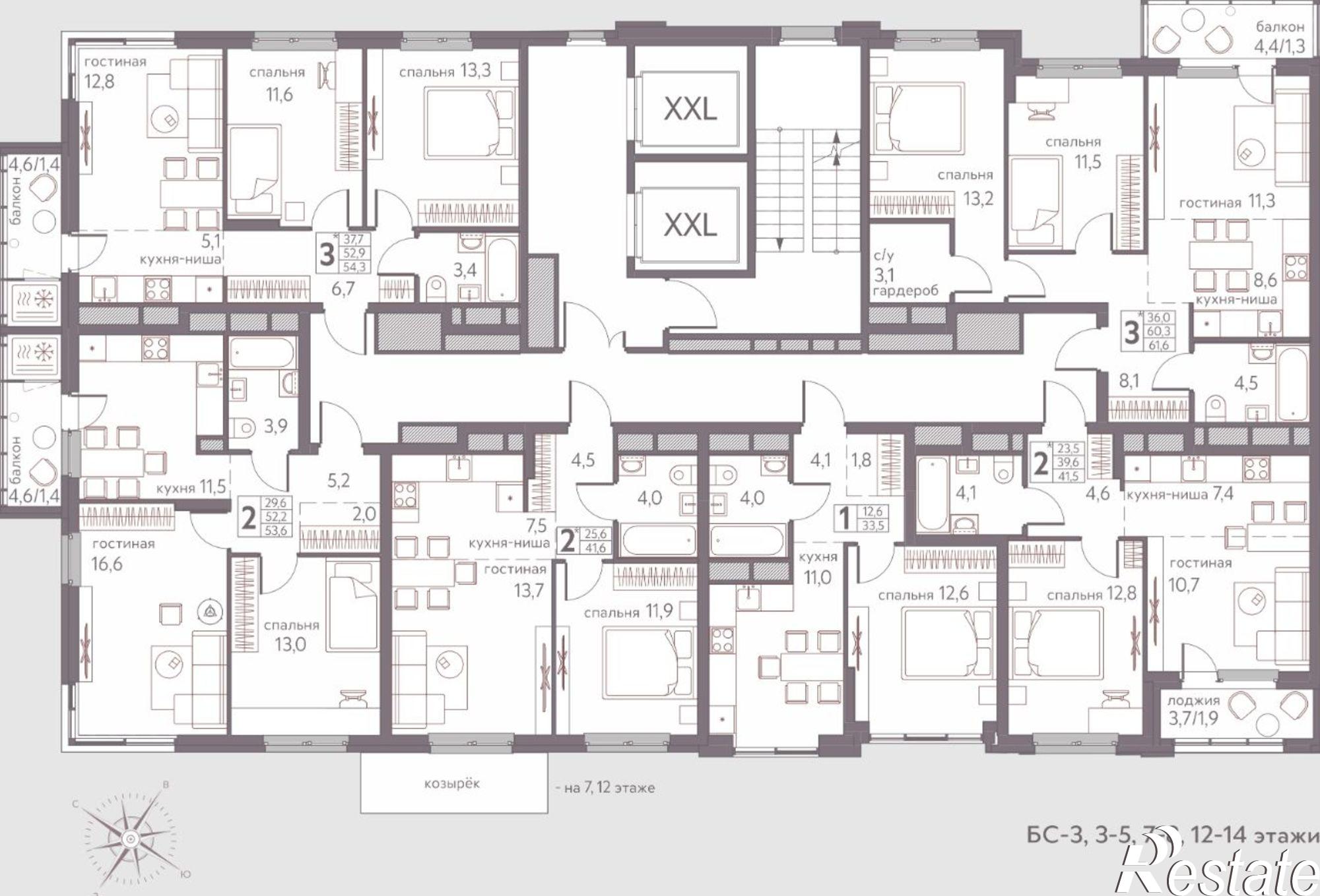Купить квартиру за 6 452 100 рублей на Серебристая улица, 3