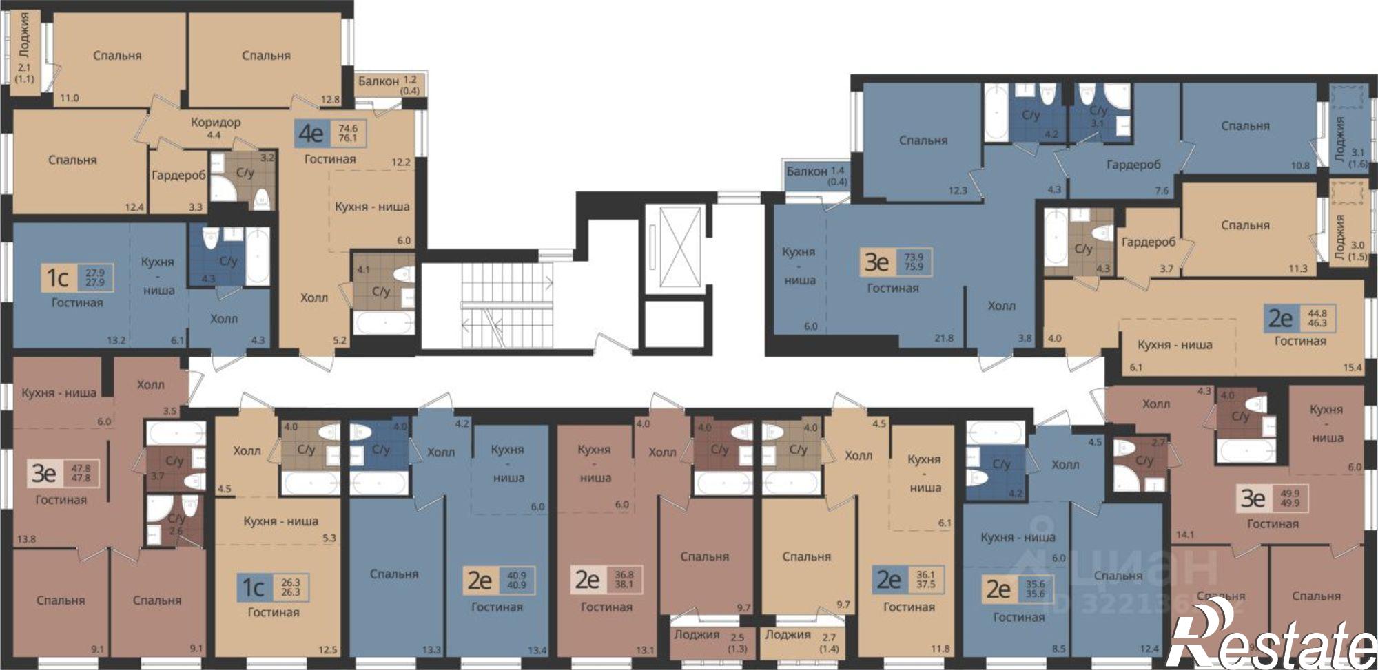 Купить квартиру за 5 754 380 рублей на улица Оборонщиков, 8