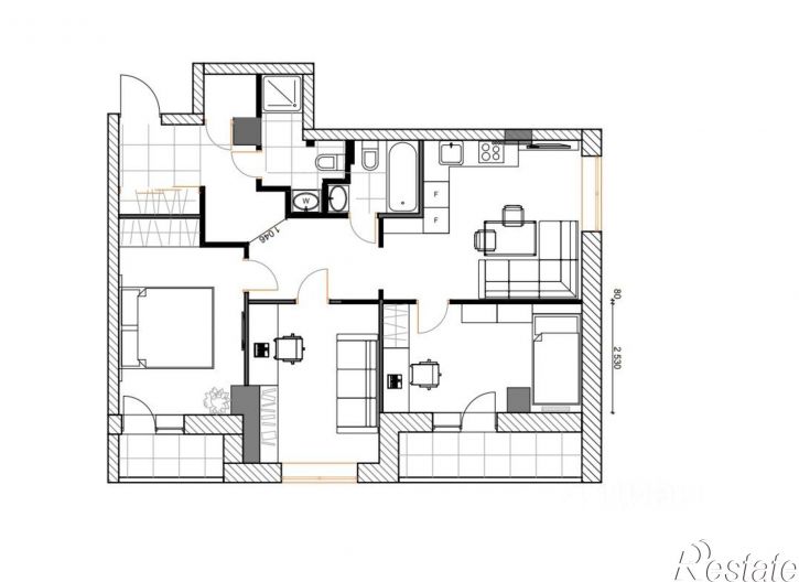 4-комн квартира улица Карла Модераха, 8,  д. 8