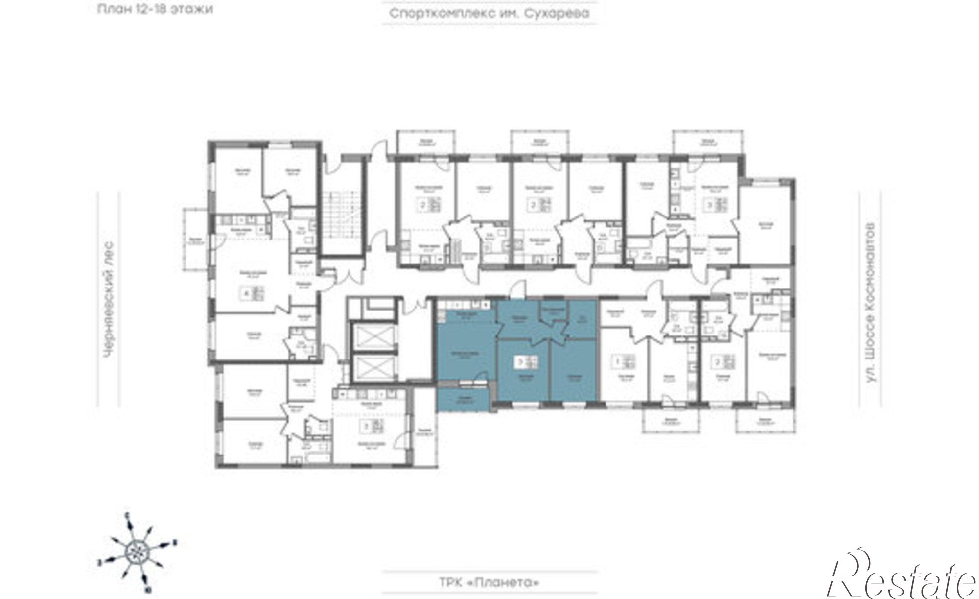Купить квартиру за 10 104 800 рублей на шоссе Космонавтов, 162К