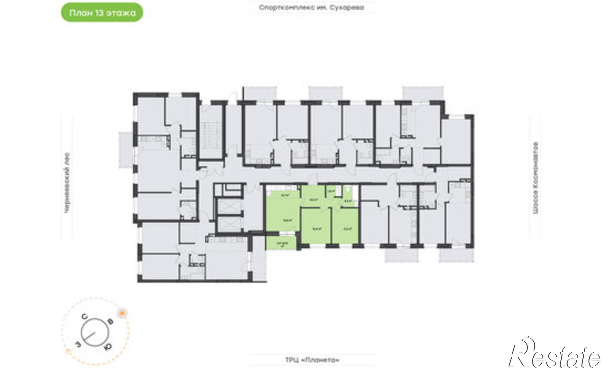 Купить квартиру за 10 104 800 рублей на шоссе Космонавтов, 162К