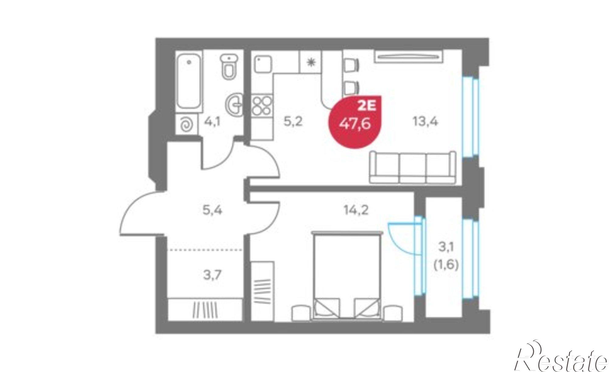 Купить квартиру за 14 280 000 рублей на улица Максима Горького, 1