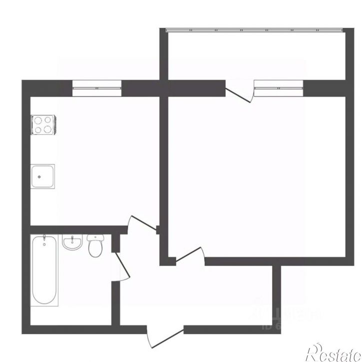 1-комн квартира ул Звонарева, 2/1,  д. 2/1