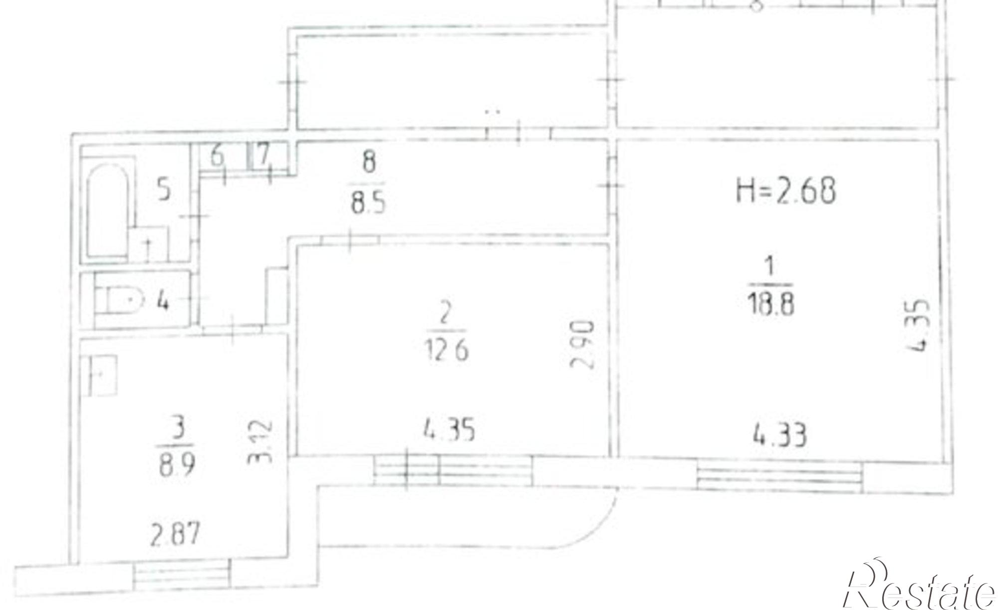 Купить квартиру за 7 000 000 рублей на ул Юрша, 60