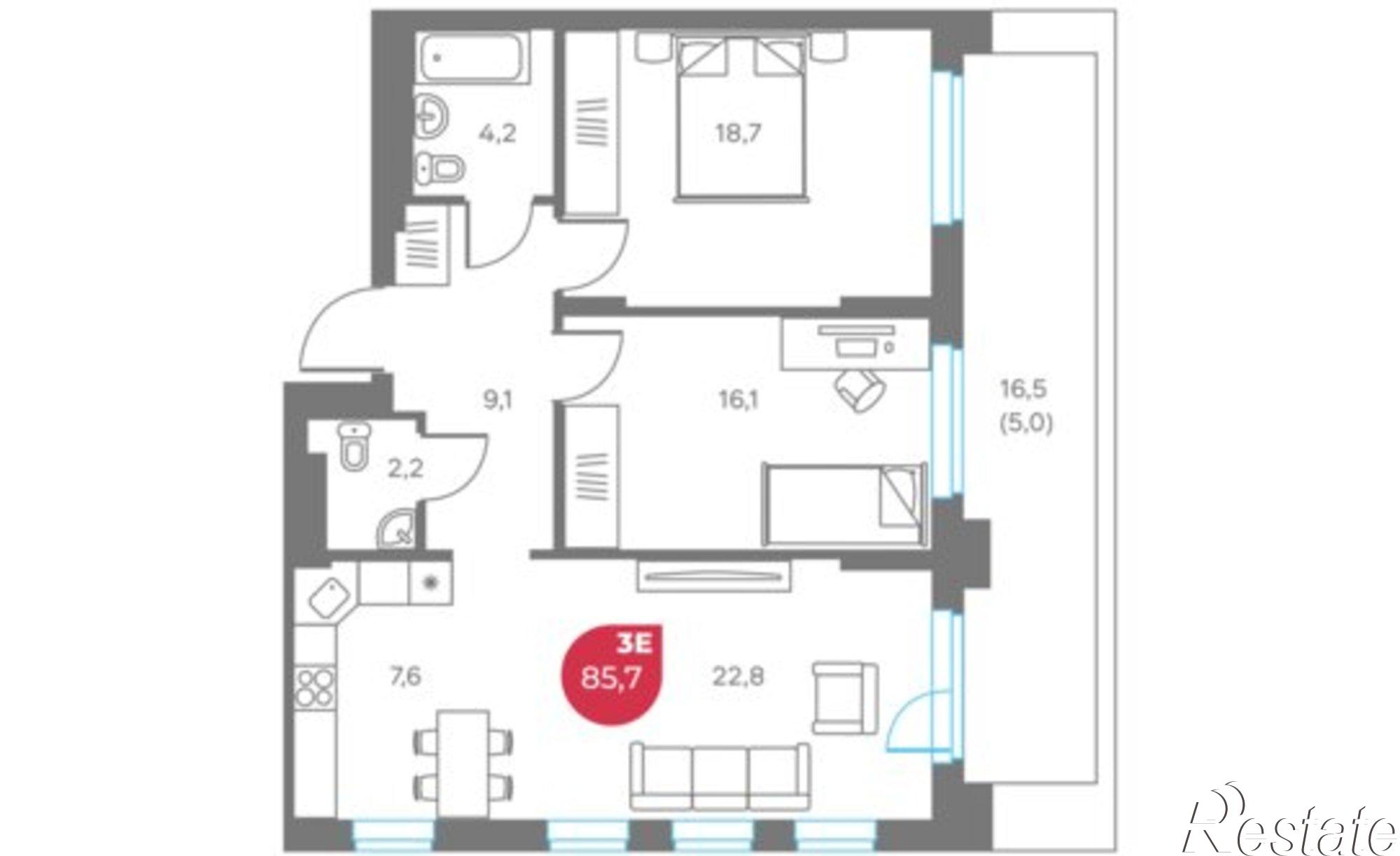 Купить квартиру за 19 711 000 рублей на улица Максима Горького, 1