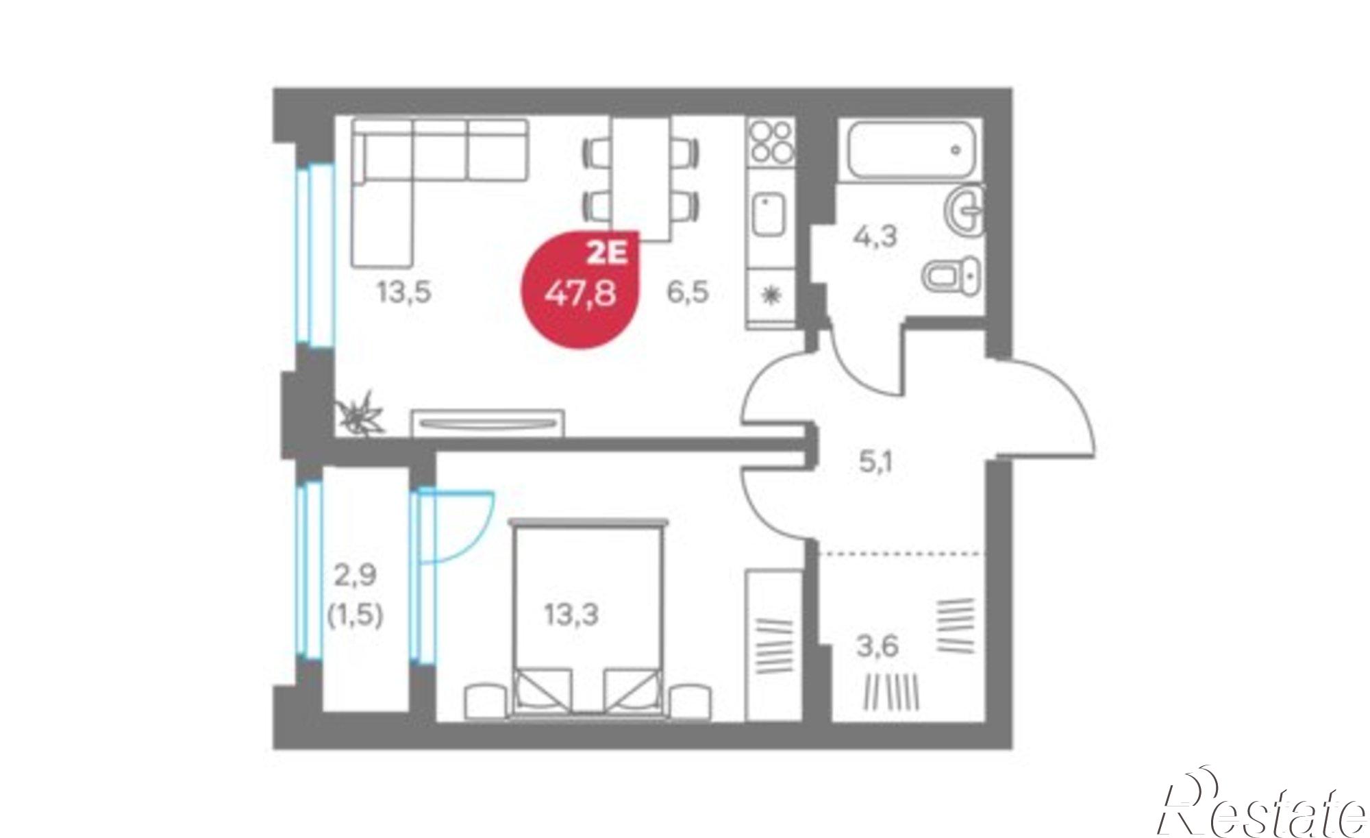 Купить квартиру за 14 340 000 рублей на улица Максима Горького, 1