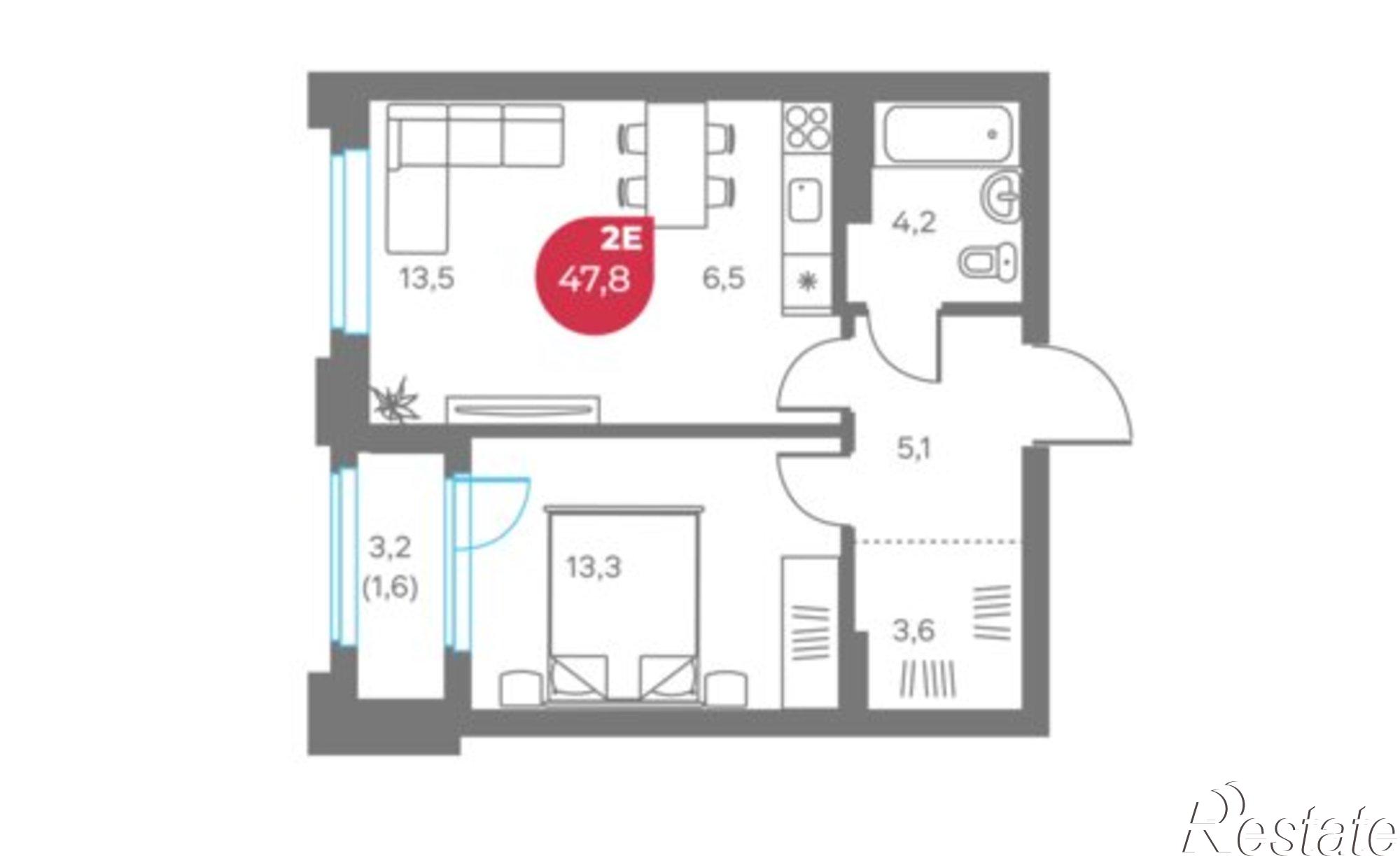 Купить квартиру за 18 642 000 рублей на ул Монастырская, 9