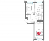 3-комн, 77 кв м, этаж 8/6 ул Монастырская, 9